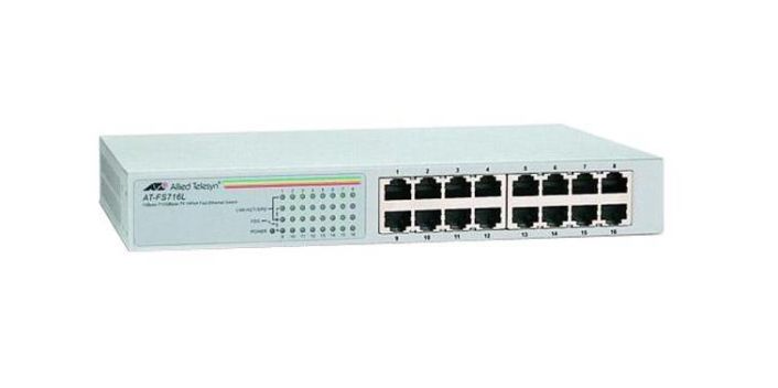 AT-FS716L-30 Allied Telesis 16-Ports 10/100TX Unmanaged Layer 2 Switch (Refurbished)