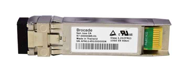 57-0000085-01 Brocade 10Gbps 10GBase-ER Single-mode Fiber 40km 1550nm Fibre Channel Duplex LC Connector SFP+ Transceiver Module