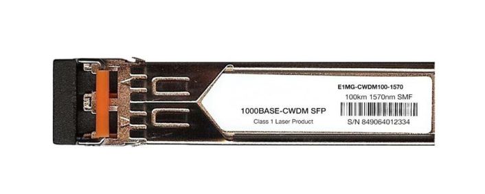E1MG-CWDM100-1570 Brocade 1Gbps 1000Base-CWDM Single-mode Fiber 100km 1570nm Duplex LC Connector SFP Transceiver Module