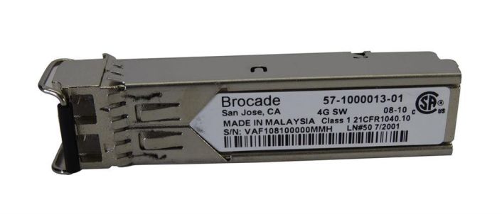 57-1000013-01-US Brocade 4Gbps 4GBase-SX Multi-mode Fiber 550m 850nm Duplex LC Connector SFP Transceiver Module