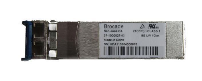 57-1000027-02 Brocade 8Gbps 8GBase-LR Single-mode Fiber 10km 1310nm Duplex LC Connector SFP+ Transceiver Module