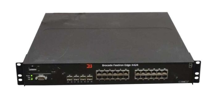 X424HF Brocade Foundry Fastiron Edge 20-Ports Managed Network Switch with 1x XFP and 4x Combo Gigabit SFP (Refurbished)