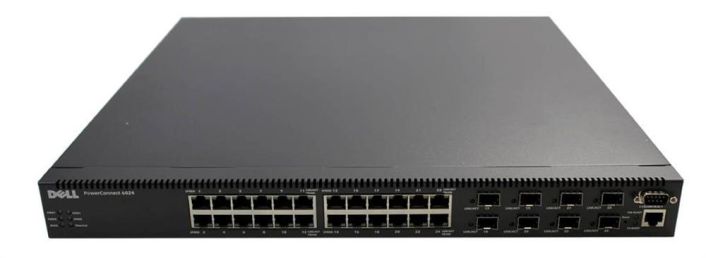 0H749 Dell PowerConnect 6024 24-Ports 10/100/1000 + 8 X Shared Sfp FC Managed Switch (Refurbished)