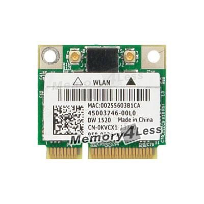 430-3866 Dell Wireless 1520 (11agn) WLAN Half-Height mini-Card for Dell Inspiron / Latitude / Studio Laptops / Alienware / OptiPlex / Precision Mobile WorkStations