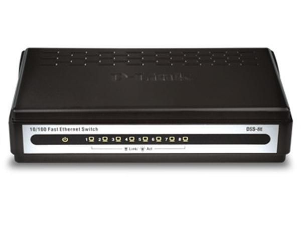 DSS-8E D-Link 8 Port 10/100 Desktop Switch 8-Ports (Refurbished)