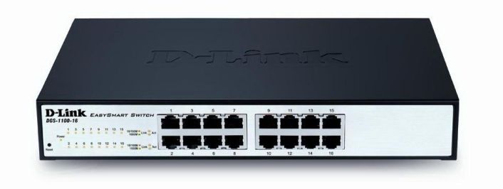 DGS-1100-16-A1 D-Link EasySmart 16-Ports x 1000Base-T Gigabit Ethernet Switch (Refurbished)