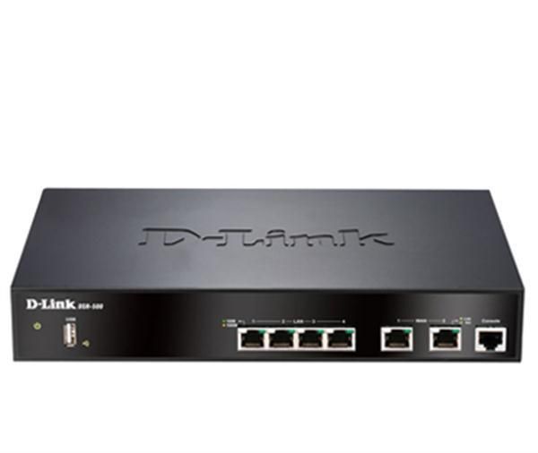 DSR-500-A1 D-Link Services Router 4 Gigabit Ports 2 WAN VPN (Refurbished)