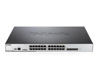 DWS-3160-24TC D-Link 20-Ports Gigabit Unified Wireless Switch with 4 Gigabit Combo Base-T/SFP Ports (Refurbished)