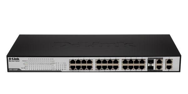 DES-1228P-A1 D-Link Web Smart Switch 24-Ports 10/100 w/ (4) 1000BASE-T Ports 2 (Refurbished)