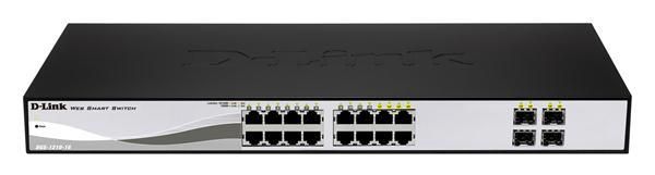 DGS-1210-16-C3 D-Link 16-Ports Gigabit WebSmart Switch with 4 Combo SFP Slots (Refurbished)