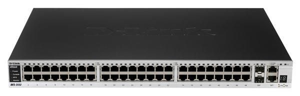 DES-3552 D-Link xStack Managed 48-Ports 10/100 L2+ Switch 4GbE + 2 Combo SFP (Refurbished)