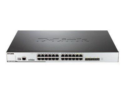 DWS-3160-24PC D-Link 24-Ports Unified Wireless Gigabit PoE L2+ Switch (Refurbished)