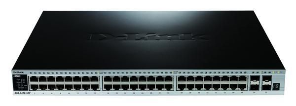 DGS-3420-52P D-Link xStack 52 Port Gigabit L2+ Managed PoE Switch (Refurbished)