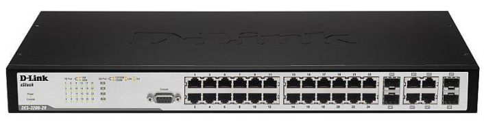 DES-3200-28 D-Link 28-Ports Fast Ethernet Layer 2 Metro Ethernet Switch (Refurbished)