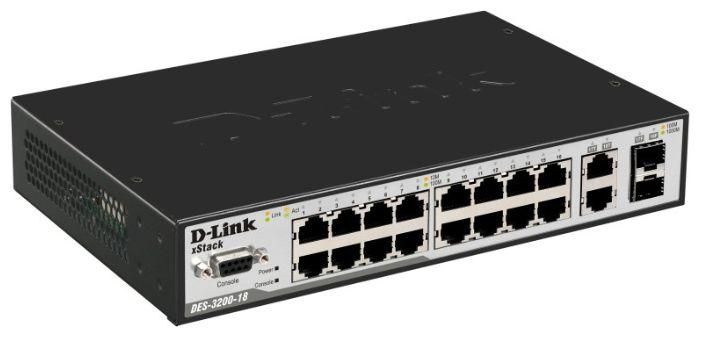 DES-3200-18 D-Link 24-Ports L2 10/100 Mbps xStack Ethernet Switch (Refurbished)