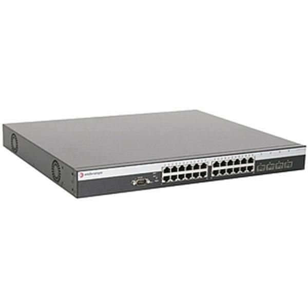 B3G124-24P Enterasys Networks SecureStack B3 B3G12424P Switch 24-Ports EN Fast EN Gigabit EN 10Base-T 100Base-TX 1000Base-T + 4 x shared SFP (empty) 1U Stackab (Refurbished)