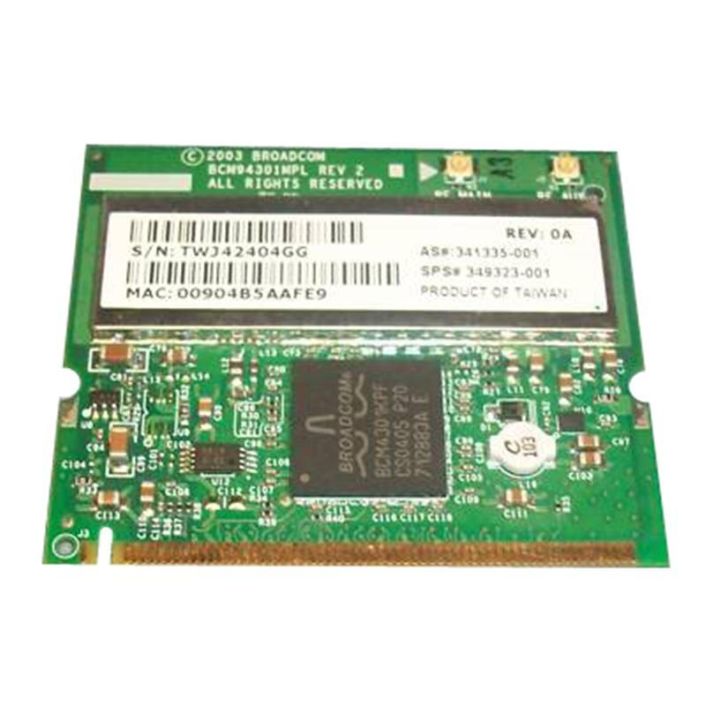 349323-001 HP Mini PCI 54G WiFi 802.11b/g Wireless LAN (WLAN) Network Interface Card for HP NX9010 Notebook