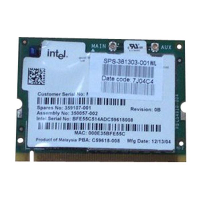 359107-001 HP 11Mbps IEEE 802.11a/b/g Mini PCI WLAN Wireless Network Card
