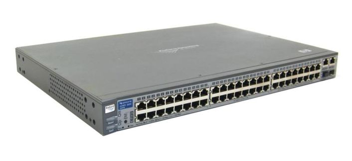 J4899B HP ProCurve Switch 2650 48-Ports EN Fast EN 10Base-T 100Base-TX + 2x10/100/1000Base-T/SFP (mini-GBIC) 1U Rack-Mountable Stackable (Refurbished)