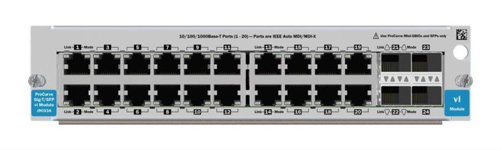 J9033A HP ProCurve Switch VL 20-Ports 10/100Base-TX Ethernet Switch Module + 4 x SFP (Mini-GBIC) (Refurbished)