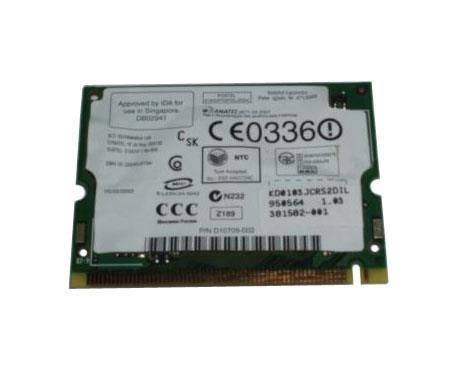 381582-001 HP Mini PCI IEEE 802.11B/G Notebook Wireless Lan Card Broadcom (Intel Wireless Pro)