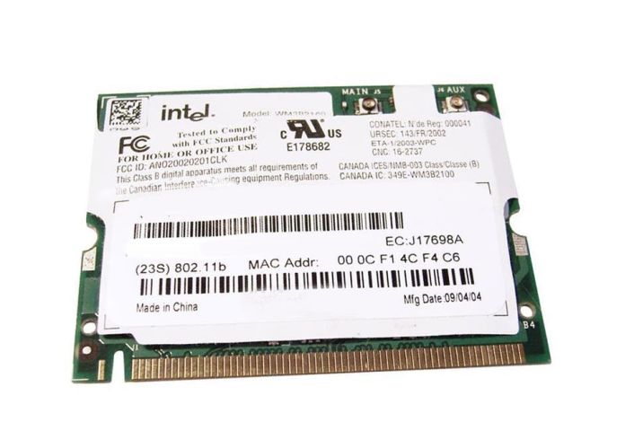 91P7143 IBM Intel PRO 21003B Mini-PCI Wireless LAN Adapter