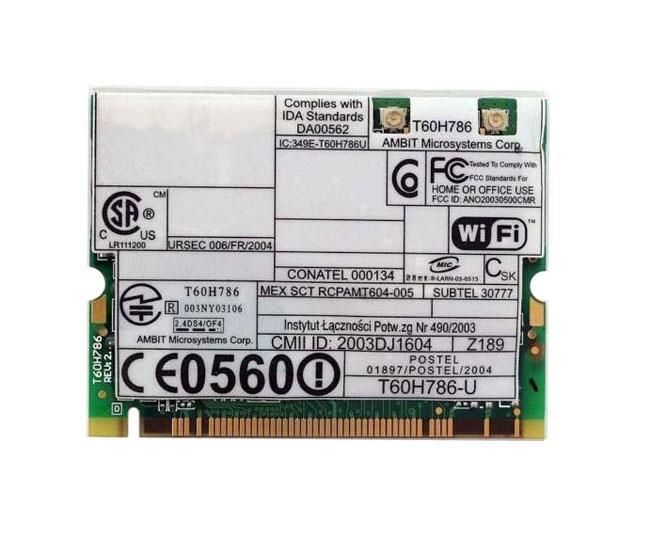 91P7416 IBM Lenovo ThinkPad 802.11b/g Wireless LAN Mini-PCI Adapter