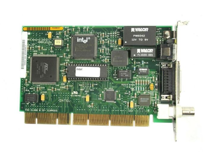 PCLA8215A Intel EtherExpress PRO Single-Port RJ-45 10Mbps BNC ISA Network Adapter