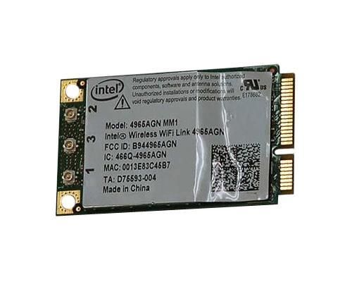 D75593-004 Intel Wireless WiFi Link 4965AGN Dual Band 2.4GHz / 5GHz 300Mbps IEEE 802.11a/b/g/draft-n Mini PCI Express Wireless Network Adapter