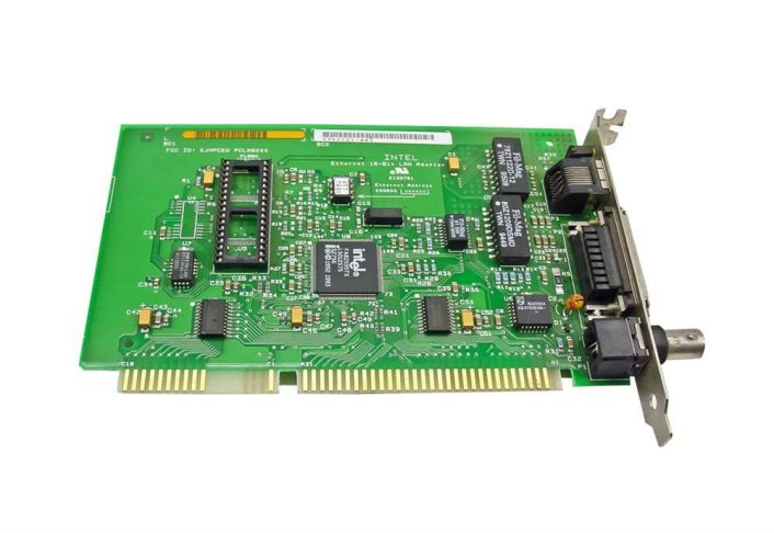 PCLA8200 Intel EtherExpress PRO/10+ Single-Port RJ-45 10Mbps 10Base-2/10Base-T ISA Combo Network Adapter