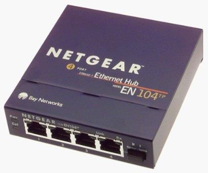 EN104TP NetGear 10Base-T 4-Port Ethernet Hub (Refurbished)