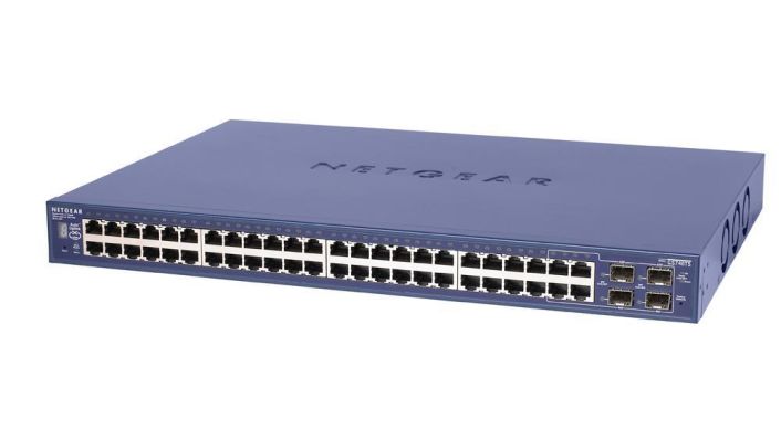 GS748TS-100EUS NetGear ProSafe 48-Ports 10/100/1000Mbps Gigabit Stackable Smart Switch (Refurbished)