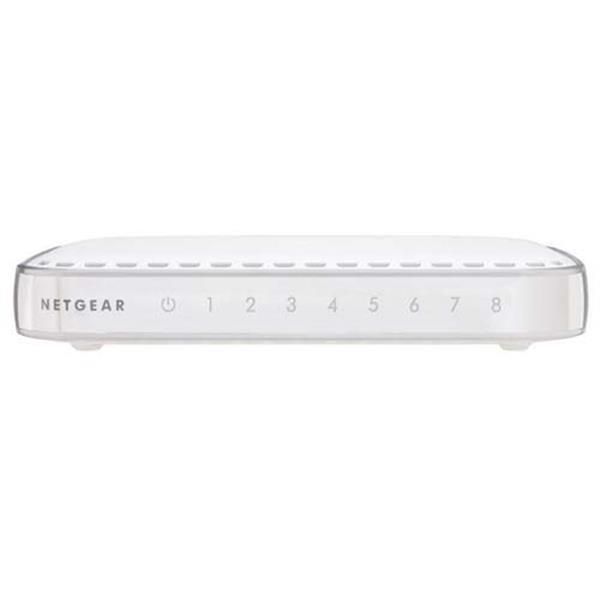 GS608UK NetGear ProSafe 8-Ports RJ-45 10/100/1000Mbps Fast Ethernet Switch with Auto Uplink (Refurbished)
