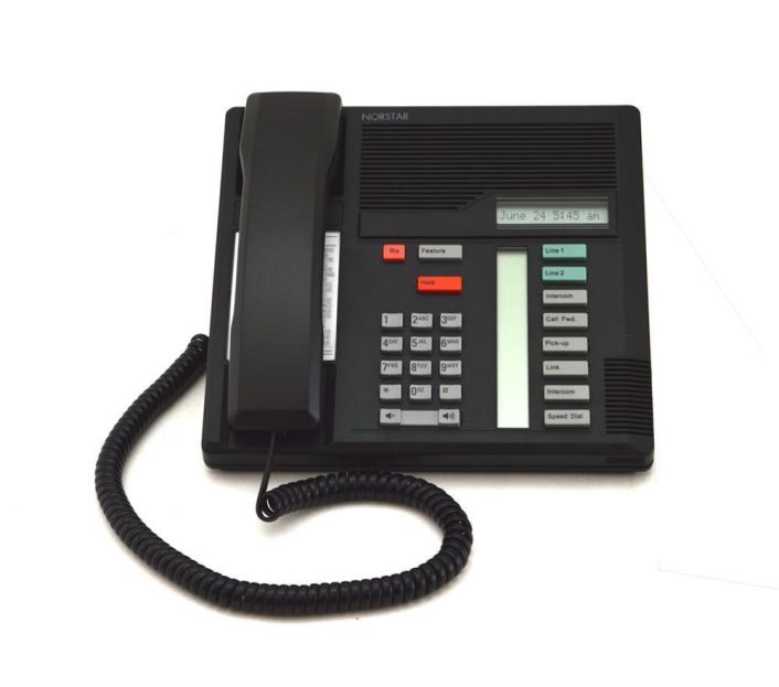NT8B30AD03 Nortel Meridian M7208 Phone Set Black (Refurbished)