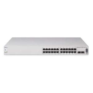 AL1001E04-GS Nortel Federal TAA. Gigabit Ethernet Routing Switch 5510-24T with 24-Ports SFP 10/100/1000 Ports plus 2 fiber mini-GBIC Ports including a 1.5 Foot Stacking Cable (Refurbished)