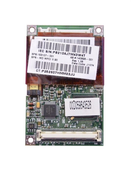 153107-001 Compaq 56K V.90 Modem with Intergrated NIC Armada M300 M700 E700 Presario 300 Prosignia 170