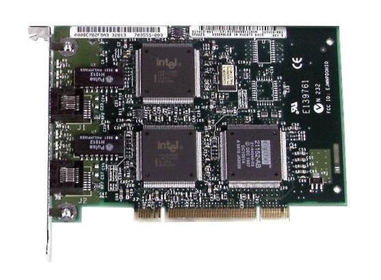 317450-B21 HP Dual-Ports RJ-45 100Mbps 10Base-T/100Base-TX Fast Ethernet 32-bit PCI Network Adapter