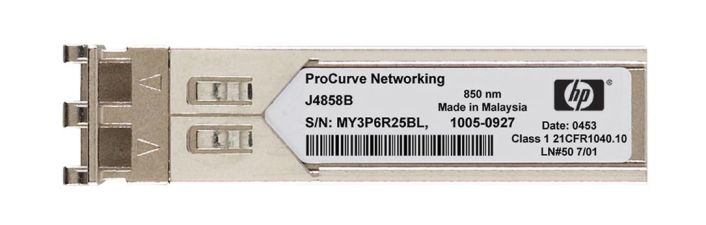 J4858-69001 HP ProCurve X121 1Gbps 1000Base-SX Multi-mode Fiber 550m 850nm Duplex LC Connector SFP Transceiver Module