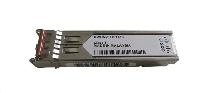 CWDM-SFP-1610-RF Cisco 1Gbps 1000Base-CWDM Fibre Channel Single-mode Fiber 80km 1610nm Duplex LC Connector SFP Transceiver Module (Refurbished)