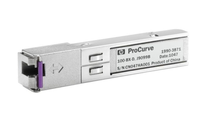 J9099-61001 HP Procurve X112 100Mbps 100Base-BX-D Single-mode Fiber 10km 1550nmTx/1310nmRx LC Connector SFP (Mini-GBIC) Transceiver Module