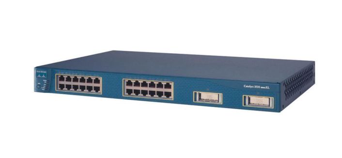 WS-C3524-XL-A Cisco Catalyst 3524XL 24-Ports 10/100 Switch with 2 GBIC-Based Gigabit Ethernet Slots (Enterprise Edition) (Refurbished)