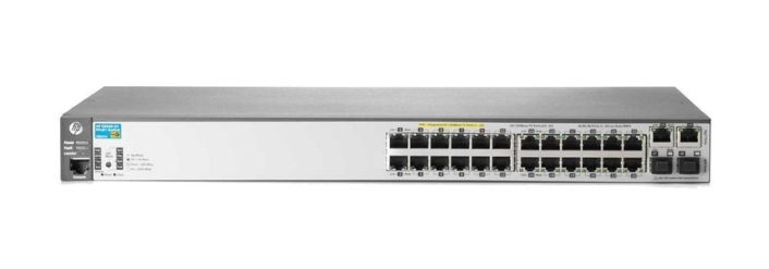 J9624A#ABB HP 24-Ports 2 Slot 2 12 12 X 10/100/1000Base-T 10/100Base-Tx 10/100Base-Tx Power Over Ethernet 2 X SFP (mini-GBIC) Slot (Refurbished)