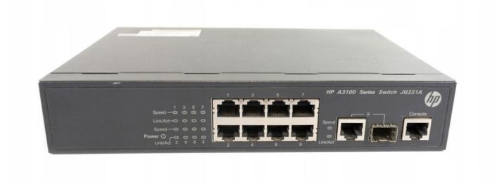JG221A#ABA HP 3100-8 v2 SI 8-Ports SFP Fast Ethernet Switch 8-Ports Manageable (Refurbished)