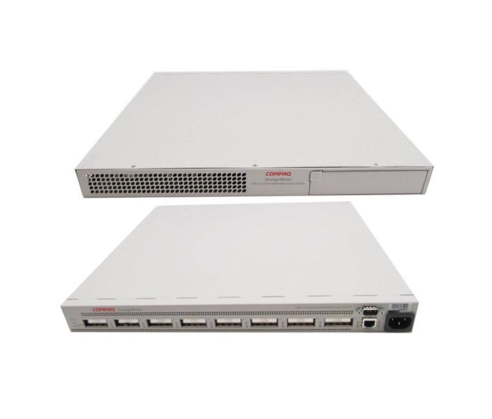 194701-001 Compaq StorageWorks Fibre Channel Arbitrated Loop 8-Ports Switch (Refurbished)