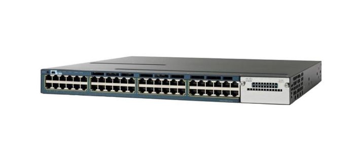 WS-C3560X-48P-E Cisco 48-Ports 10/100/1000Base-T RJ-45 PoE+ USB Manageable Layer2 Rack-mountable 1U Switch with 1x Network Interface Module (NIM) (Refurbished)