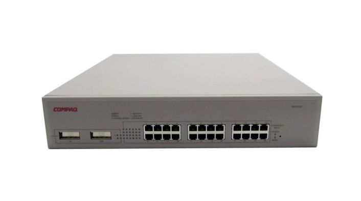 387415-001 Compaq 5425 Gigabit Ethernet Switch 24-10/100TX ports + 1-Gigabit port+ 1-GBIC (Refurbished)
