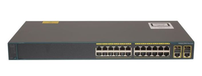 WS-C2960-24TC-L Cisco Catalyst 2960 24-Ports 10/100 + 2 Dual Purpose Uplinks LAN-Base Switch (Refurbished)