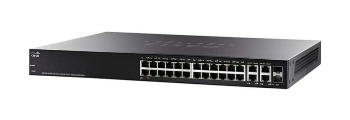 SRW224G4P-K9-NA-OB Cisco 24-Ports 10/100 POE 2-Port 10/100/1000 Ethernet Switch (Refurbished)