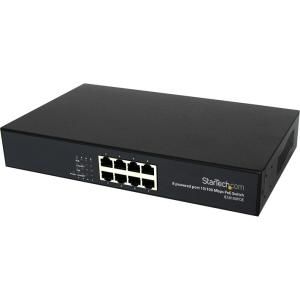 IES8100POE StarTech 8-Ports 10/100 PSE Industrial Power over Ethernet Switch (Refurbished)