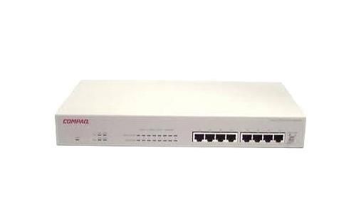 348461-B21 Compaq HB3220 8-Ports 10/100BTX RJ-45 Hub w/ Internal Fast Ethernet Switch (spare PN) (Refurbished)